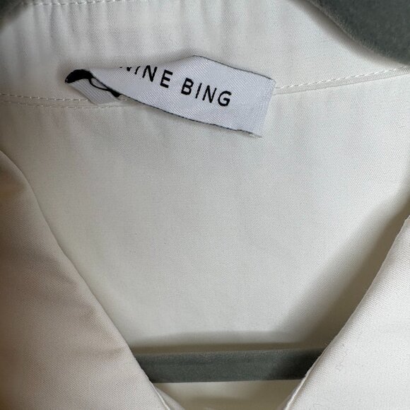 ANINE BING, Mika Shirt in White | Size: S - Picture 6 of 14